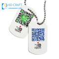 En gros pas de minimum personnalisé métal vierge gravé sublimation enduit pays drapeau armée de l&#39;air mode militaire dog tags à vendre